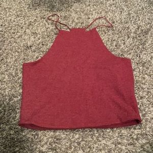 Burgundy crop top